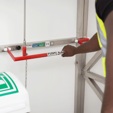 2000L tank fed safety shower - immersion heated 2000L tank fed safety shower - immersion heated