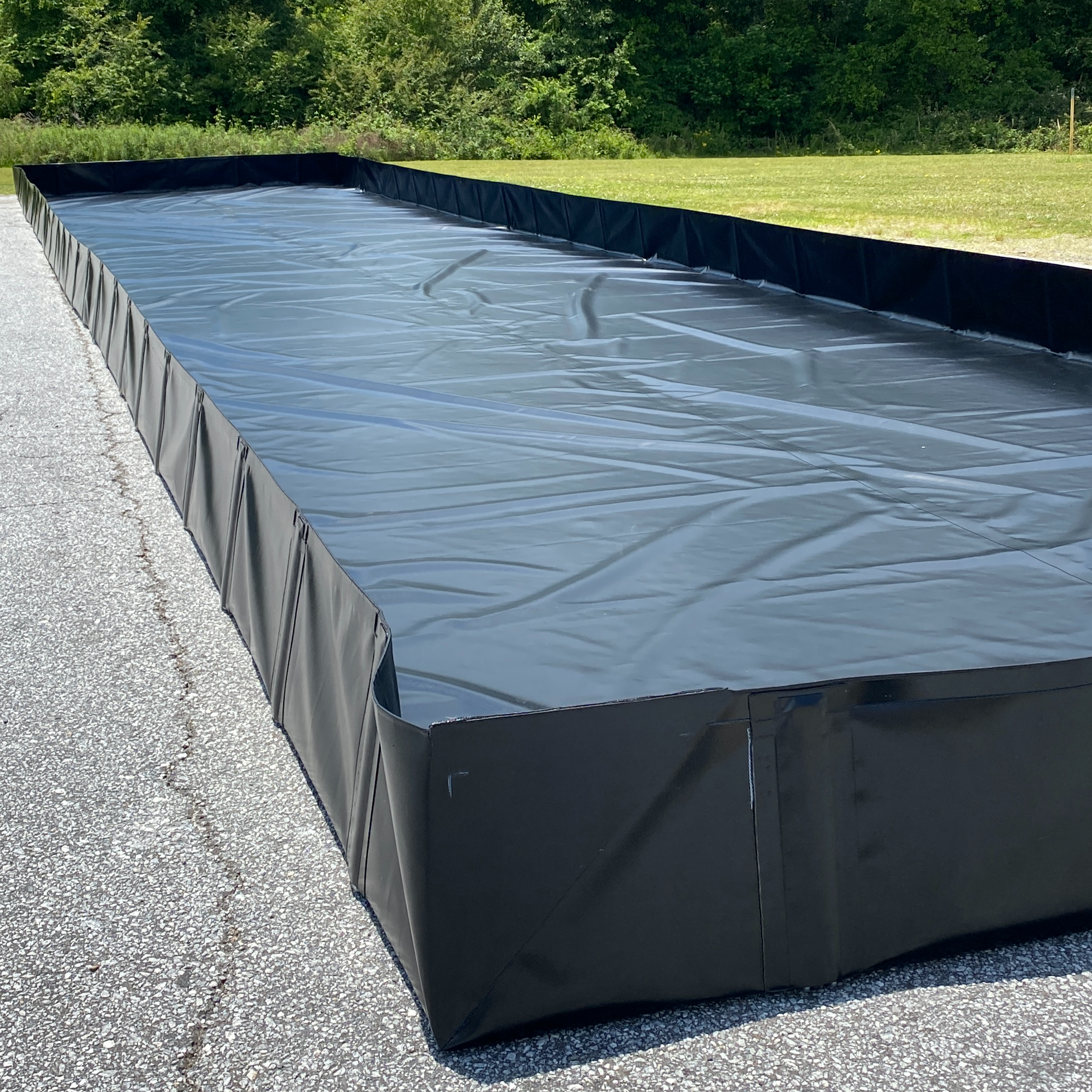 10' x 50' Angle Bracket Frac Tank Berm 10' x 50' Angle Bracket Frac Tank Berm