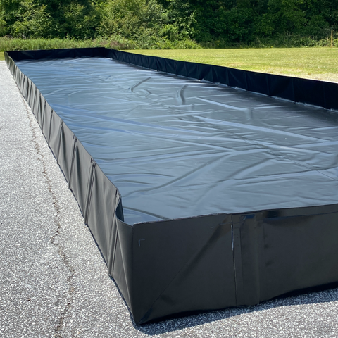 10' x 50' Angle Bracket Frac Tank Berm 10' x 50' Angle Bracket Frac Tank Berm