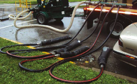 EVAC Filtration System with 2" Male Camlock Fitting & Bucket EVAC Filtration System with 2" Male Camlock Fitting & Bucket