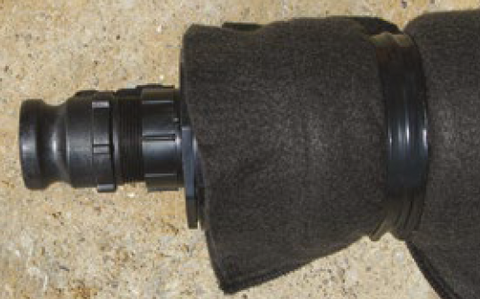 EVAC Filtration System with 2" Male Camlock Fitting & Bucket EVAC Filtration System with 2" Male Camlock Fitting & Bucket