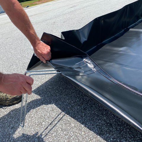 10' x 50' Angle Bracket Frac Tank Berm 10' x 50' Angle Bracket Frac Tank Berm