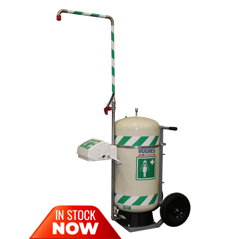 Mobile self-contained safety shower - 30 US gallon